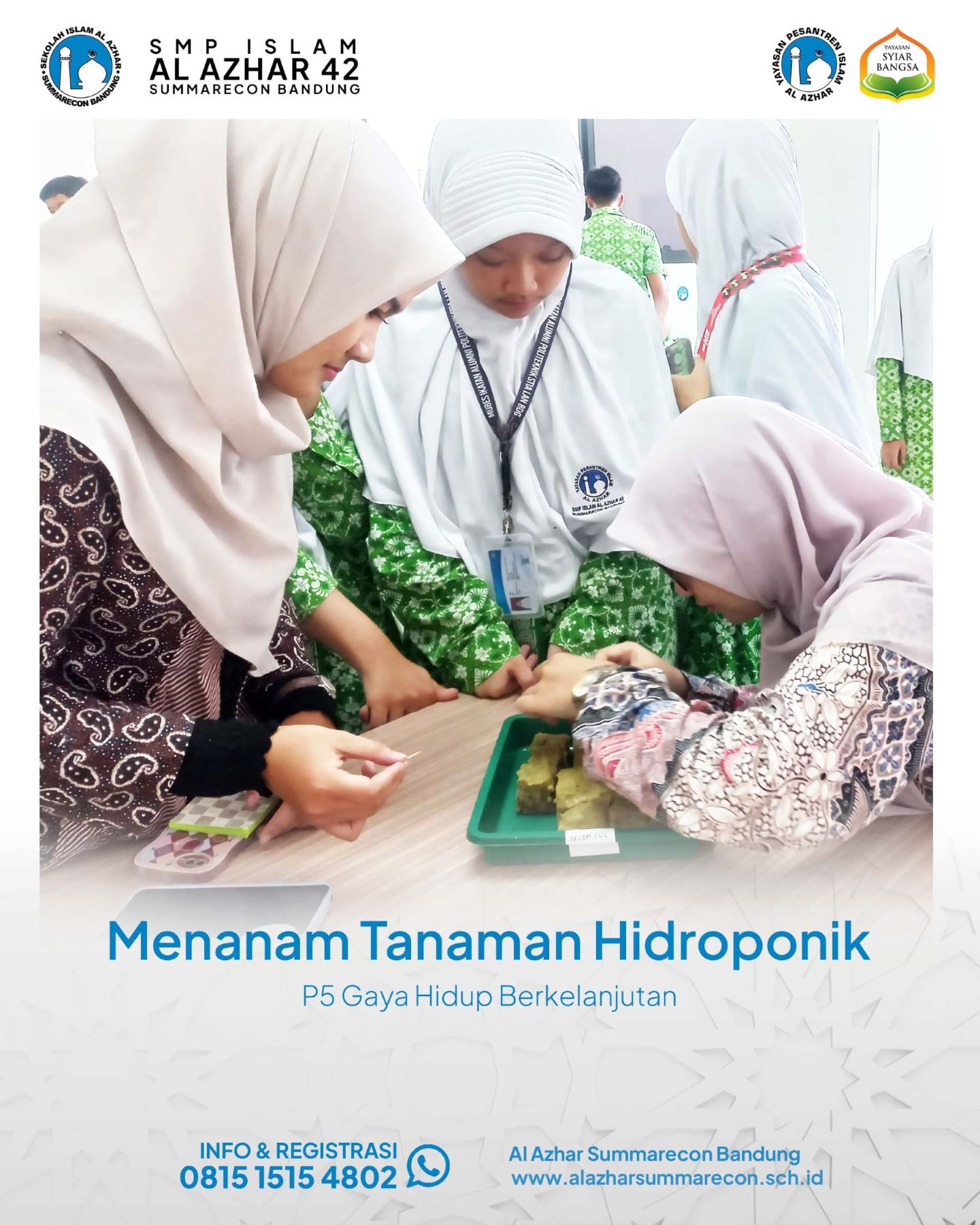 Proyek P5 Gaya Hidup Berkelanjutan - Menanam Tanaman Hidroponik